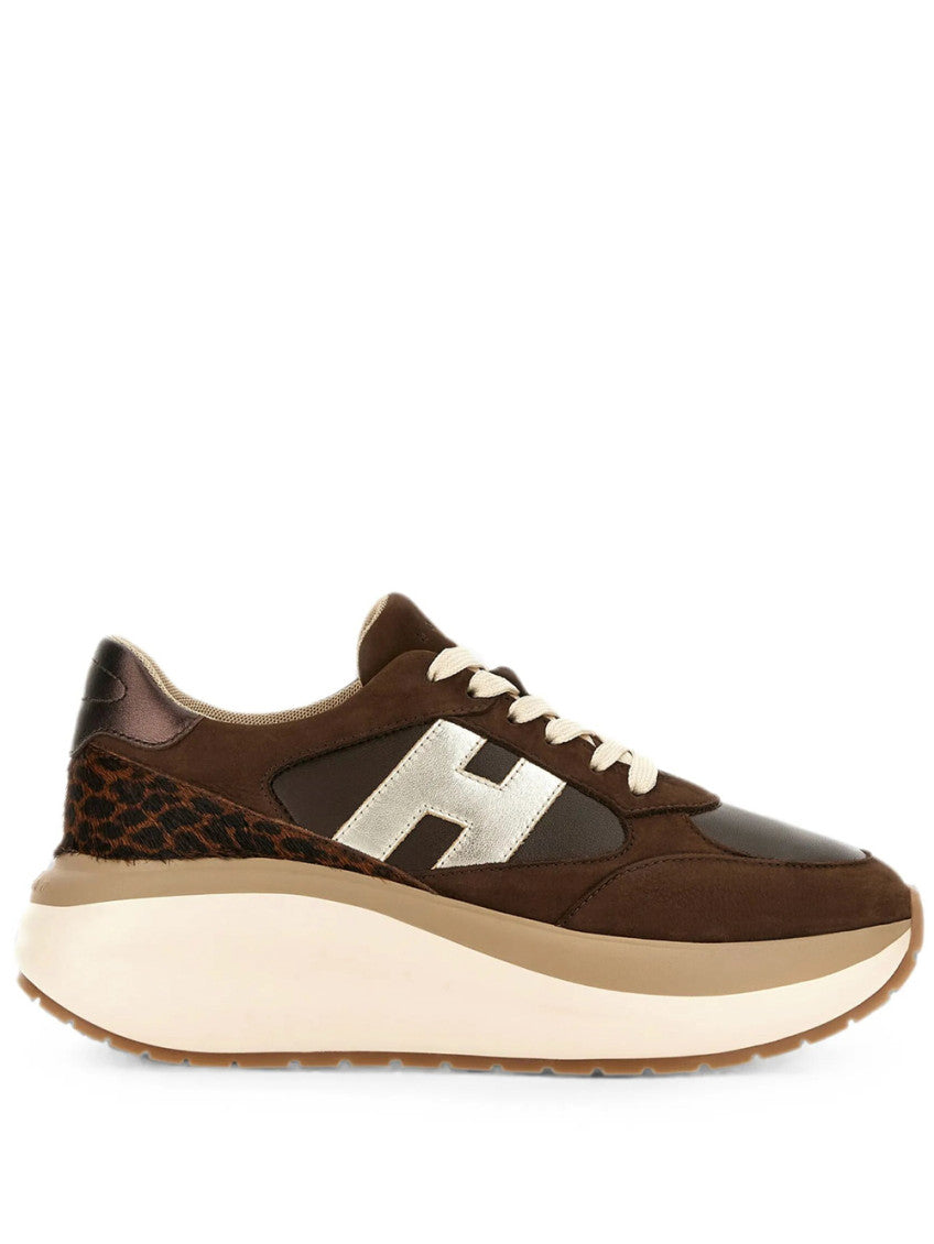 Brown Logo Sneakers 1