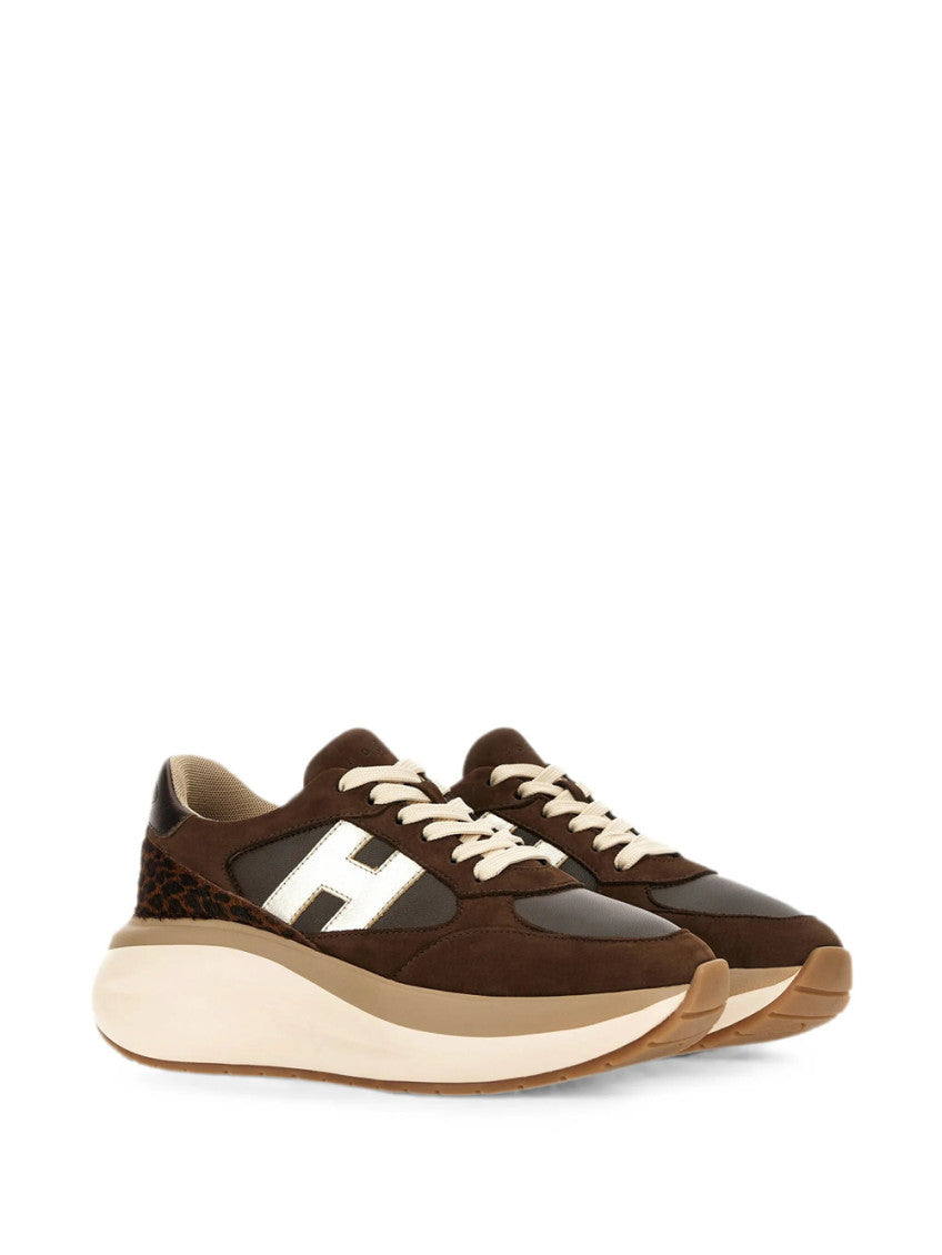 Brown Logo Sneakers 2