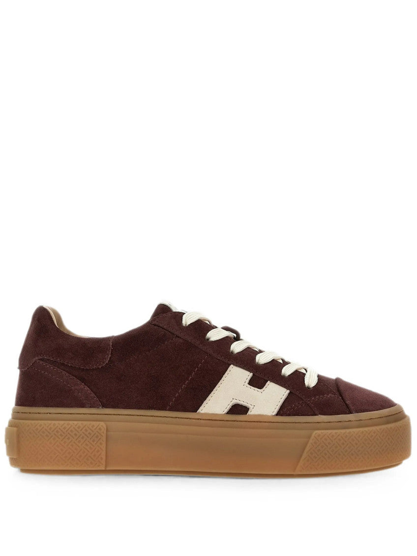 Brown Logo Sneakers 1