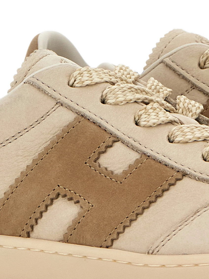 Beige Logo Cool Sneakers 5