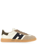 White Color Block Sneakers 1