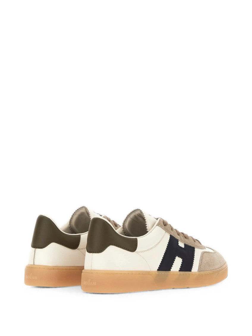 White Color Block Sneakers 3