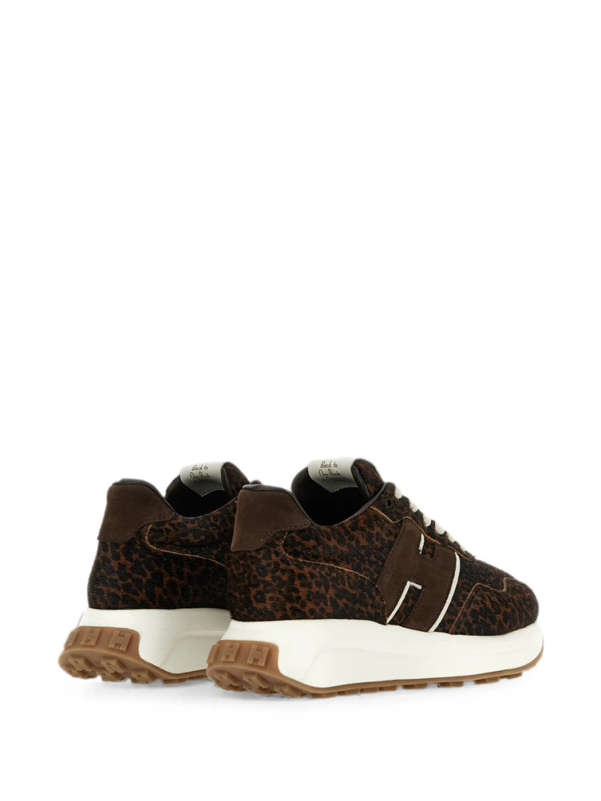 Brown Printed H641 Sneakers 3