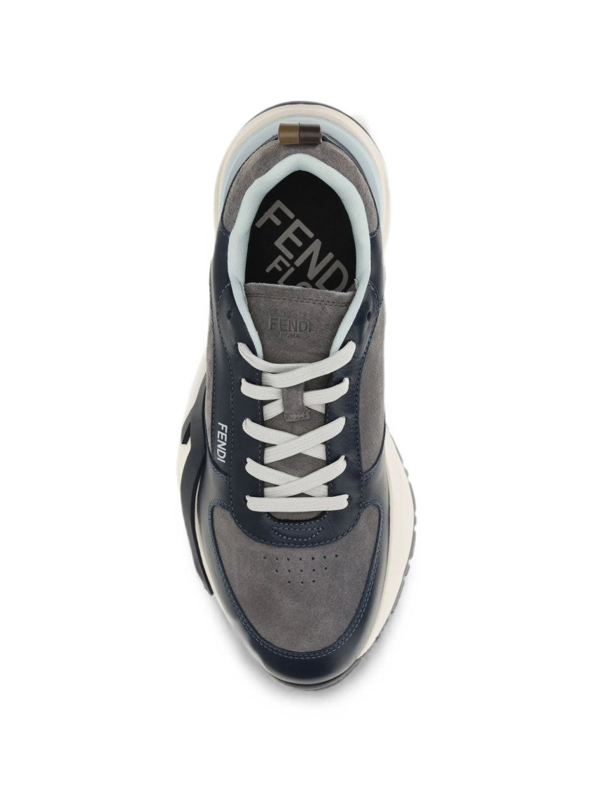 Navy Color-Block Flow Sneakers 4