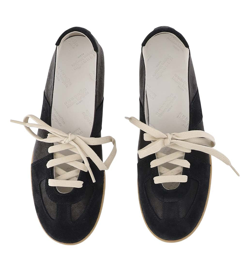 Black Lace-up Ballet Flats 2