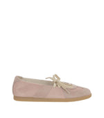 Pink Lace-up Ballet Flats 1