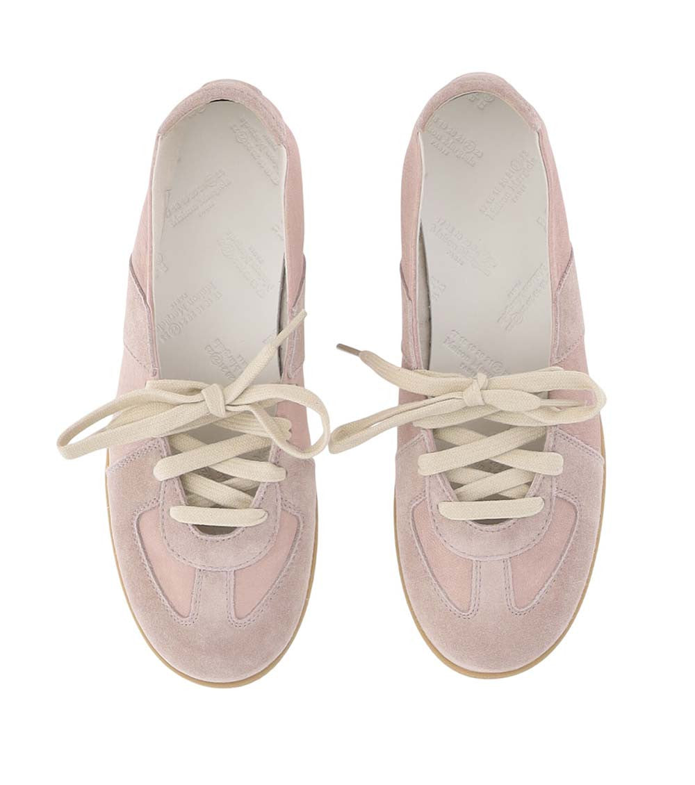 Pink Lace-up Ballet Flats 2
