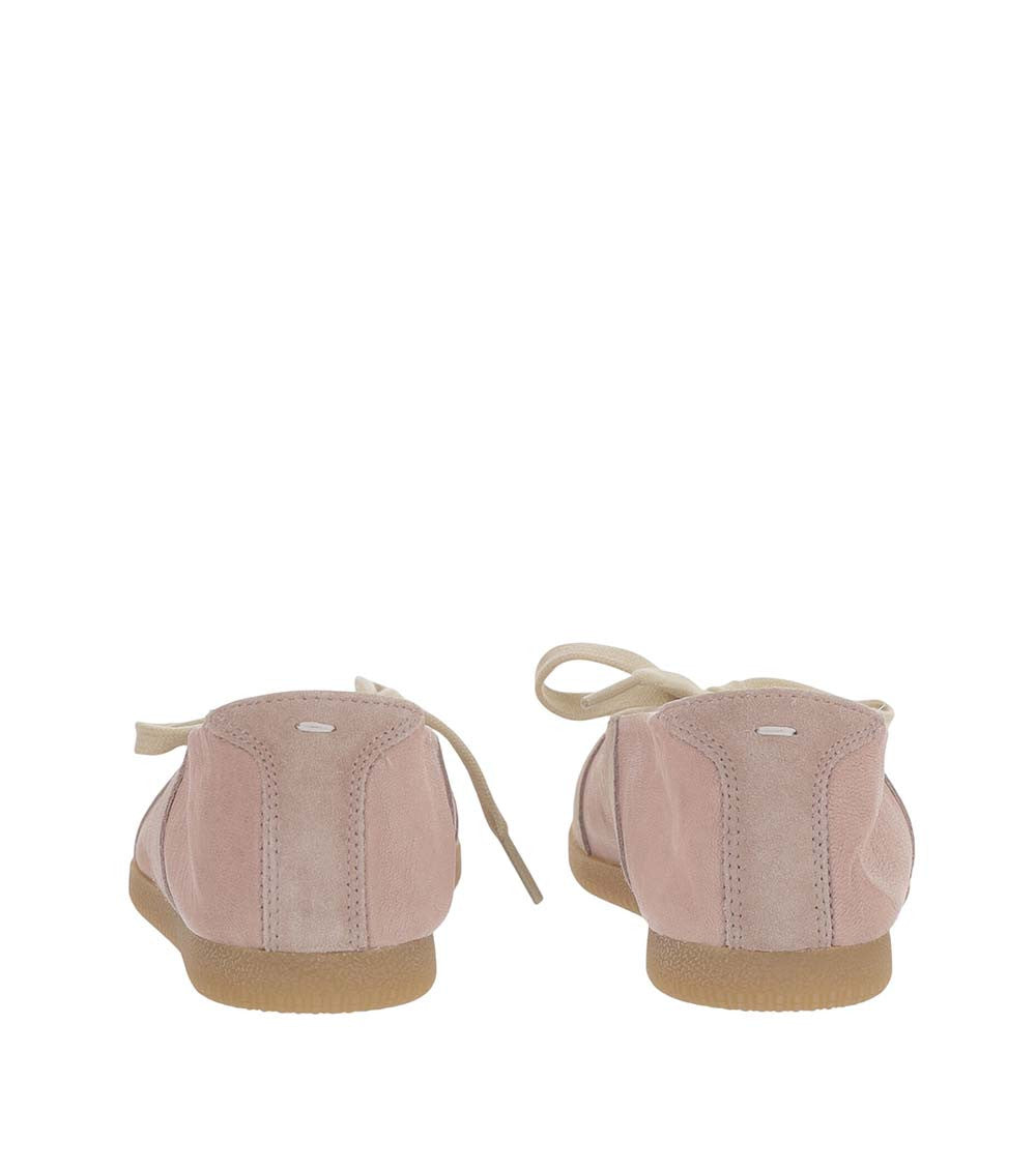Pink Lace-up Ballet Flats 4