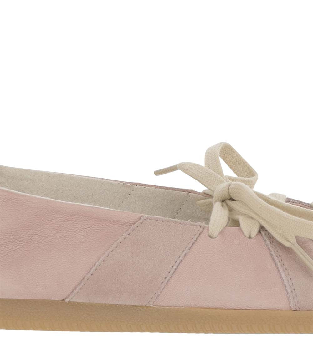 Pink Lace-up Ballet Flats 5