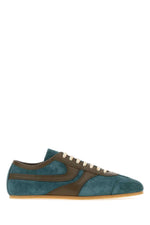 Turquoise Lace-up Sneakers 1