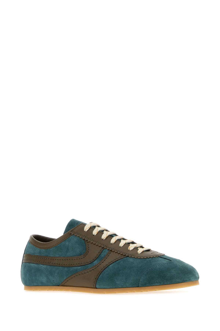 Turquoise Lace-up Sneakers 2