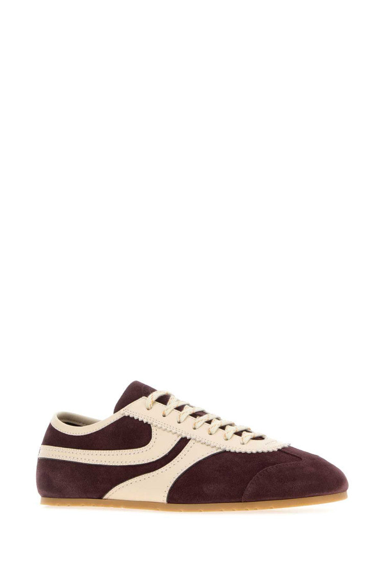 Dark Purple Color-Block Sneakers 2