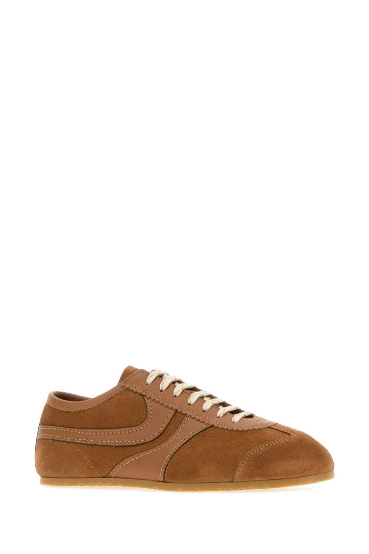 Tan Lace-up Sneakers 2