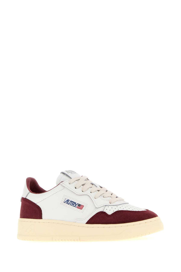 White Leather Medalist Sneakers 2