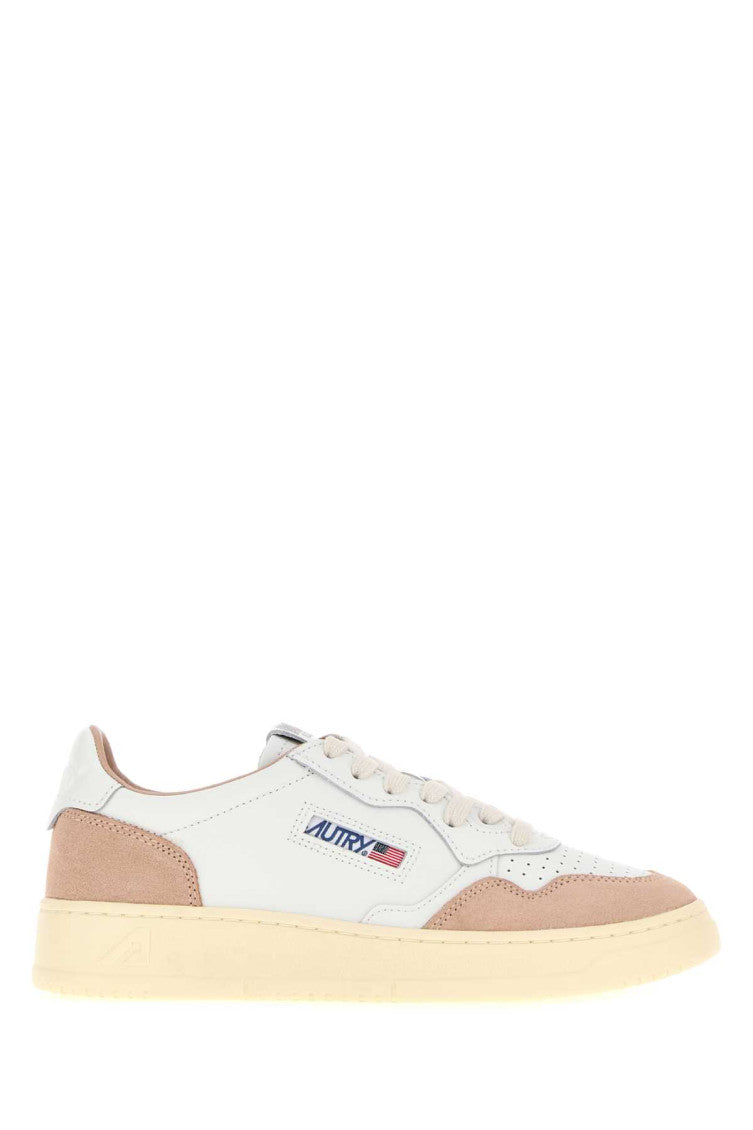 White Leather Medalist Sneakers 1