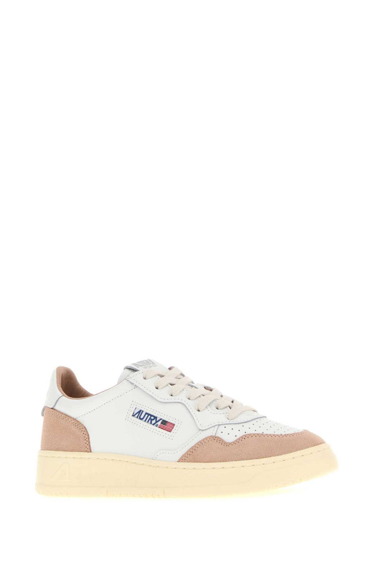 White Leather Medalist Sneakers 2