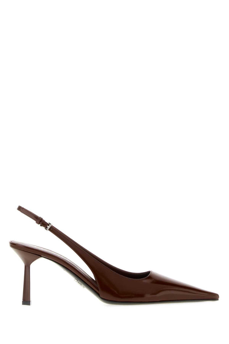 Brown Slingback Pumps 1