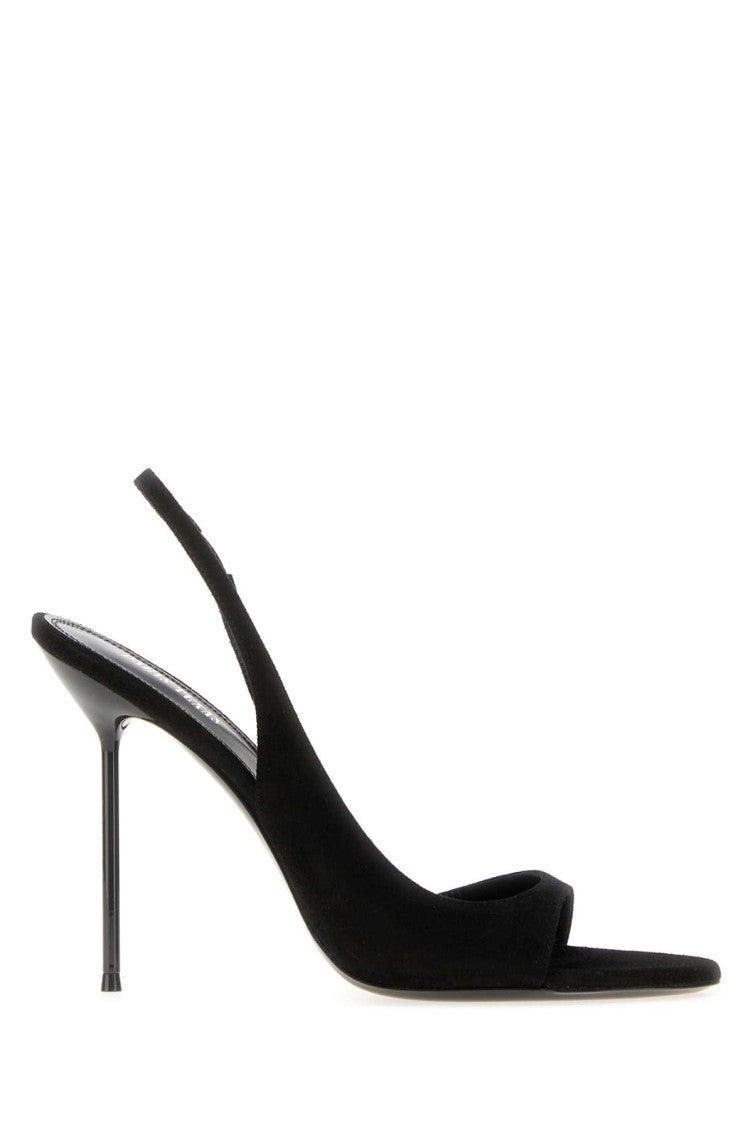 Black Suede Lidia Heels 1