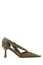 Green Pointed-toe Pumps 1