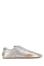 Silver Lace-Up Sneakers 1