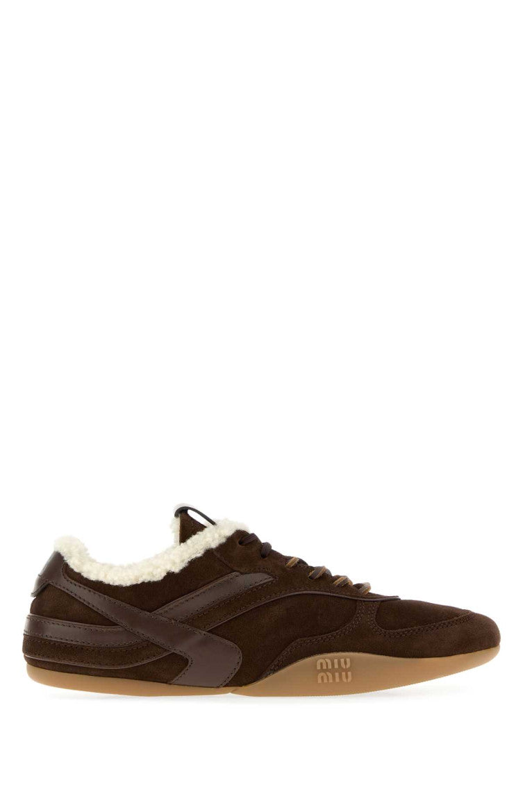 Dark Brown Lace-up Sneakers 1