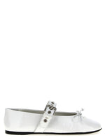 White Leather Ballet Flats 1