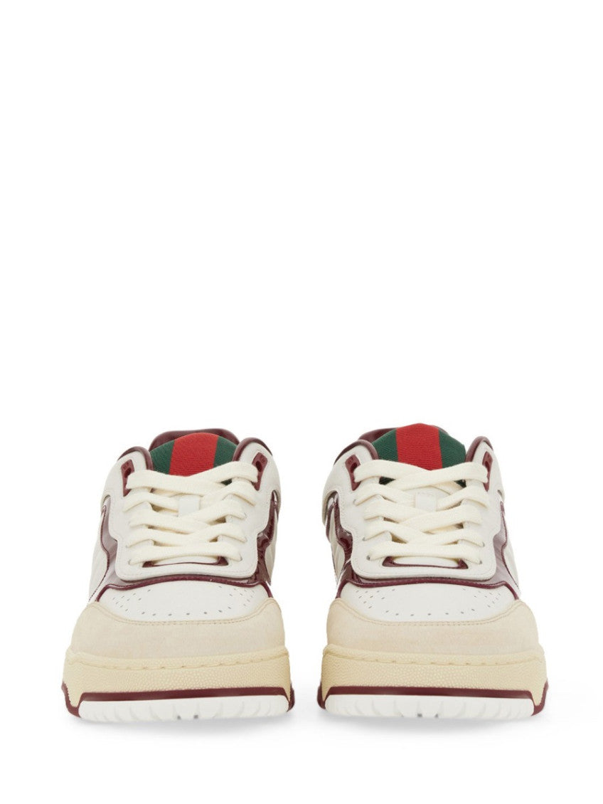 White Leather Re-Web Sneakers 3