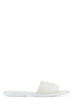 White Logo Sandals 1