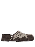 Brown Mega-lace Sandals 1