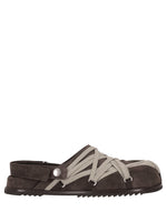 Brown Mega-lace Sandals 1