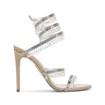 Beige Rhinestone Heels 1