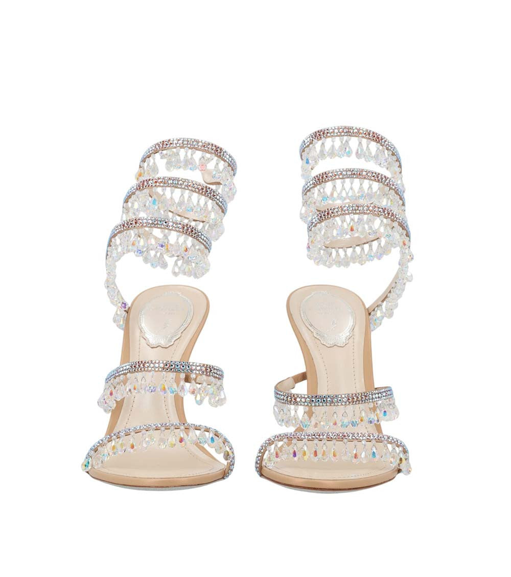 Beige Rhinestone Heels 2