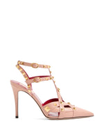 Pink Studdy Leather Pumps 1