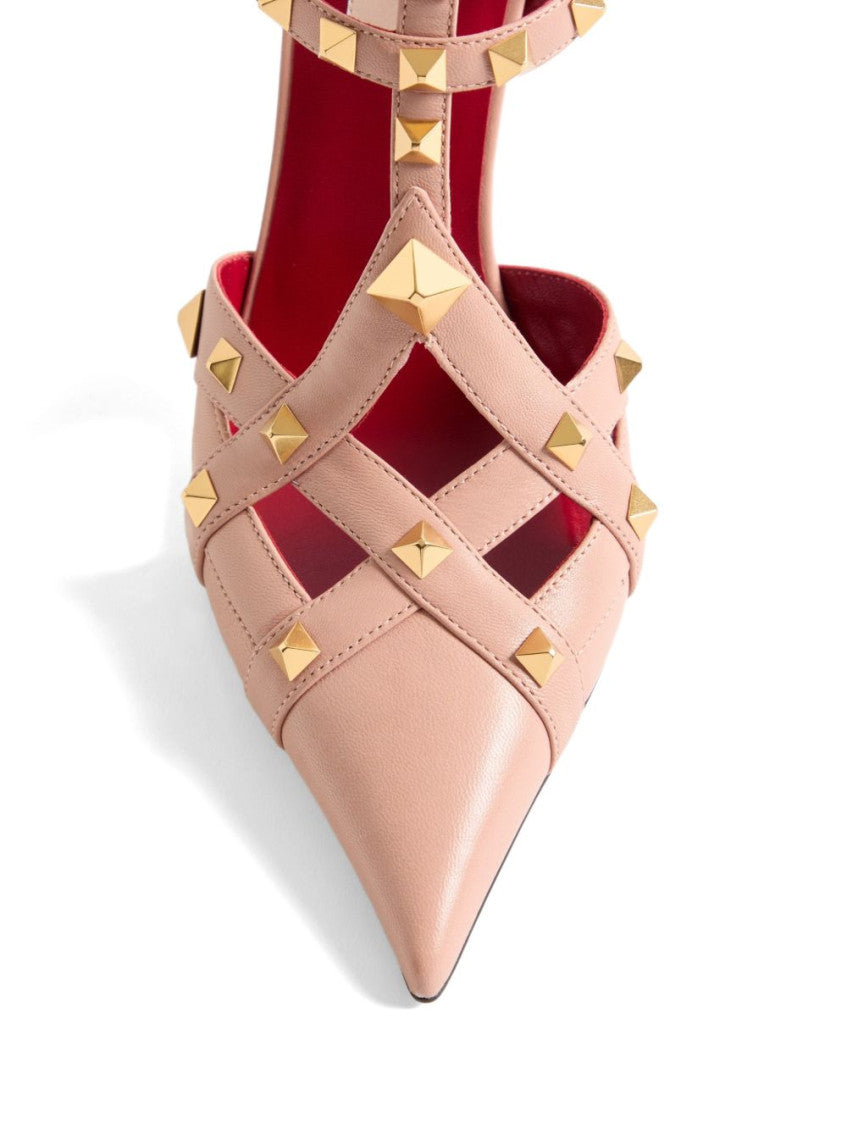 Pink Studdy Leather Pumps 3