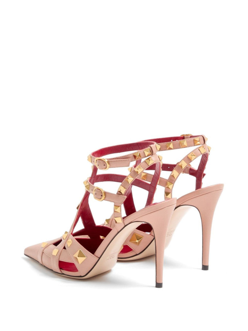 Pink Studdy Leather Pumps 4