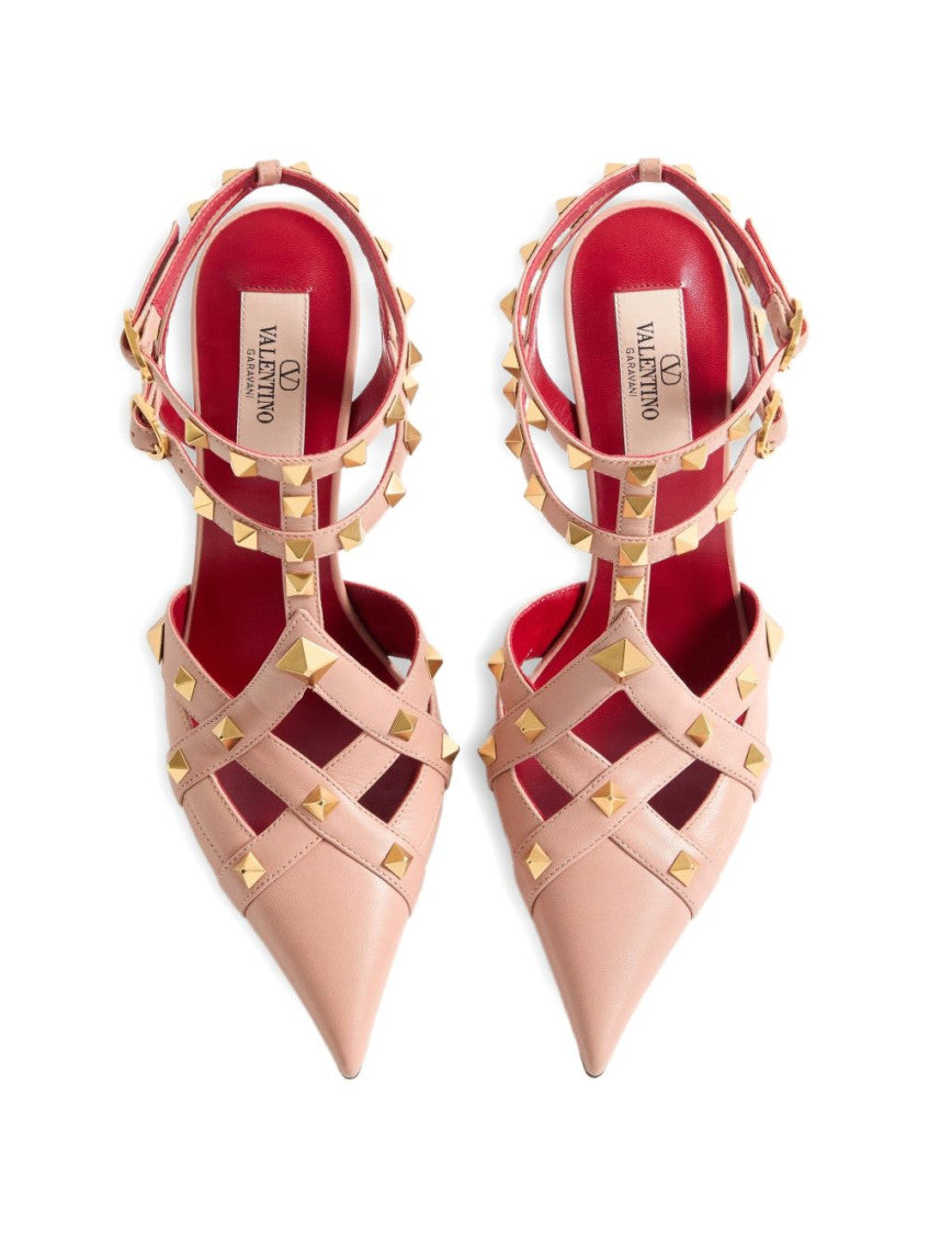 Pink Studdy Leather Pumps 5