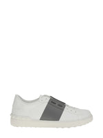 Grey Leather Sneakers 1