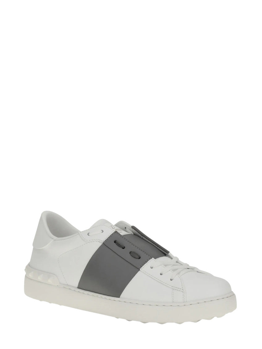 Grey Leather Sneakers 2