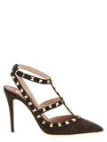 Brown Rockstud Pumps 1