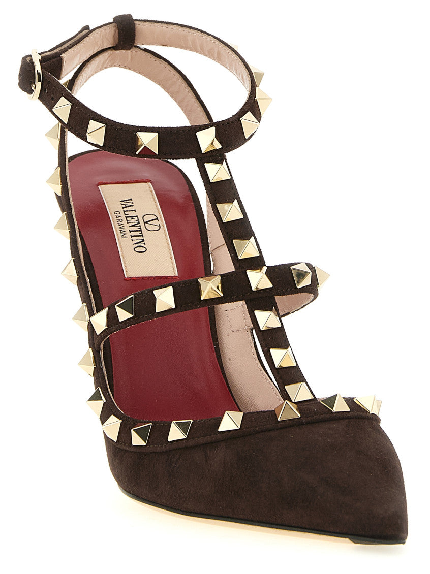 Brown Rockstud Pumps 2
