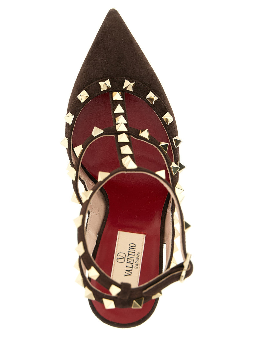Brown Rockstud Pumps 4