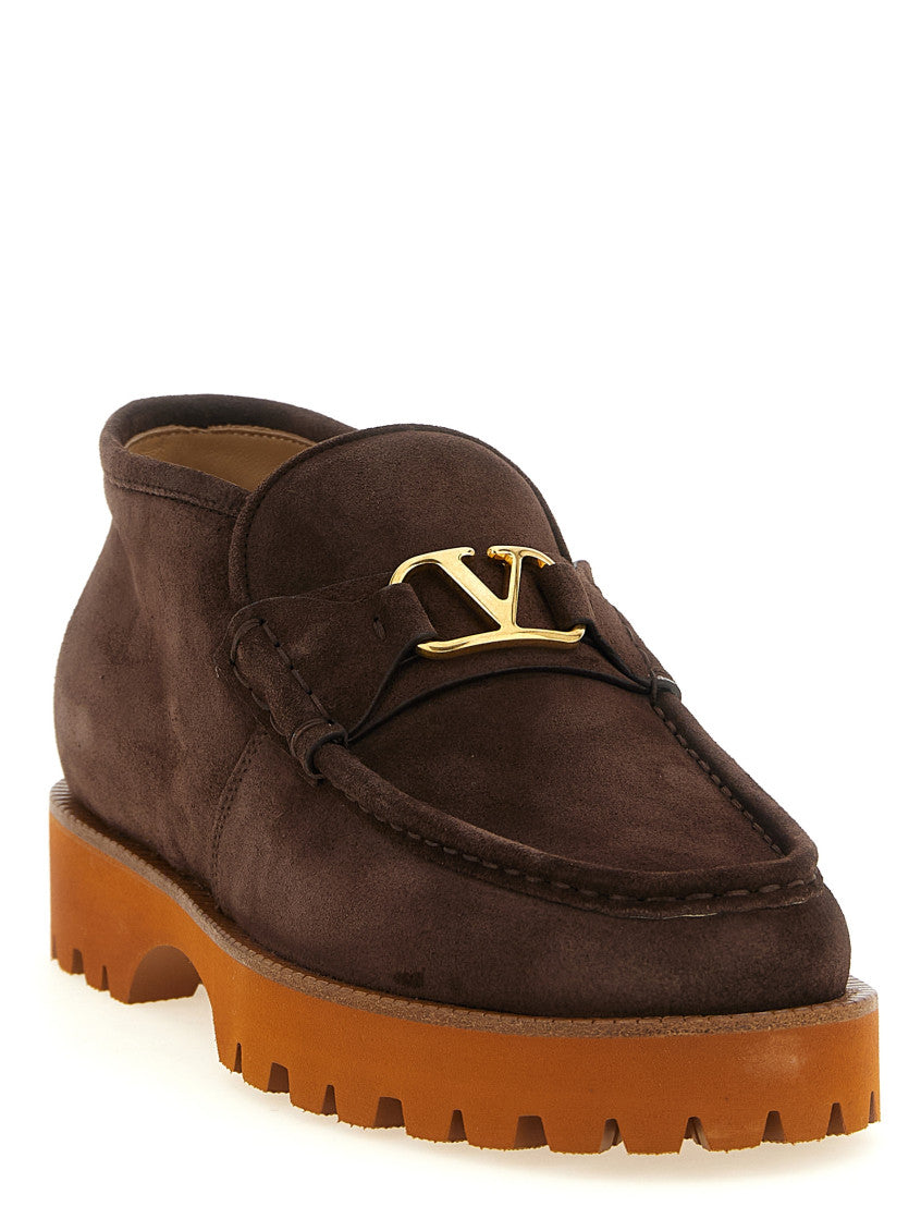Brown Logo Chunky Boots 2