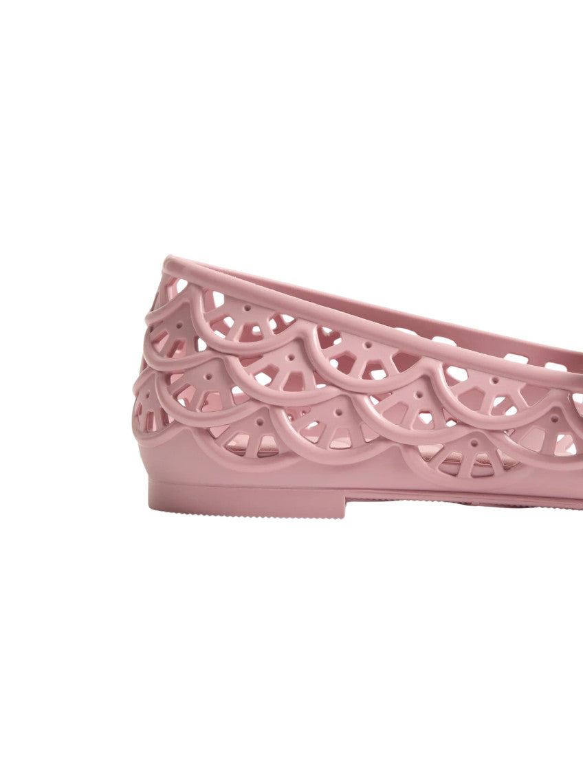 Pink Logo Ballet Flats 6