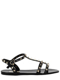 Black Rockstud Sandals 1