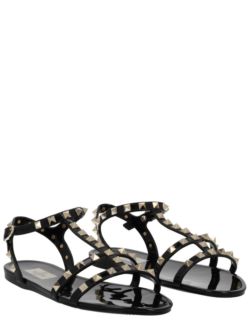 Black Rockstud Sandals 2