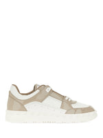 White Color Block Sneakers 1