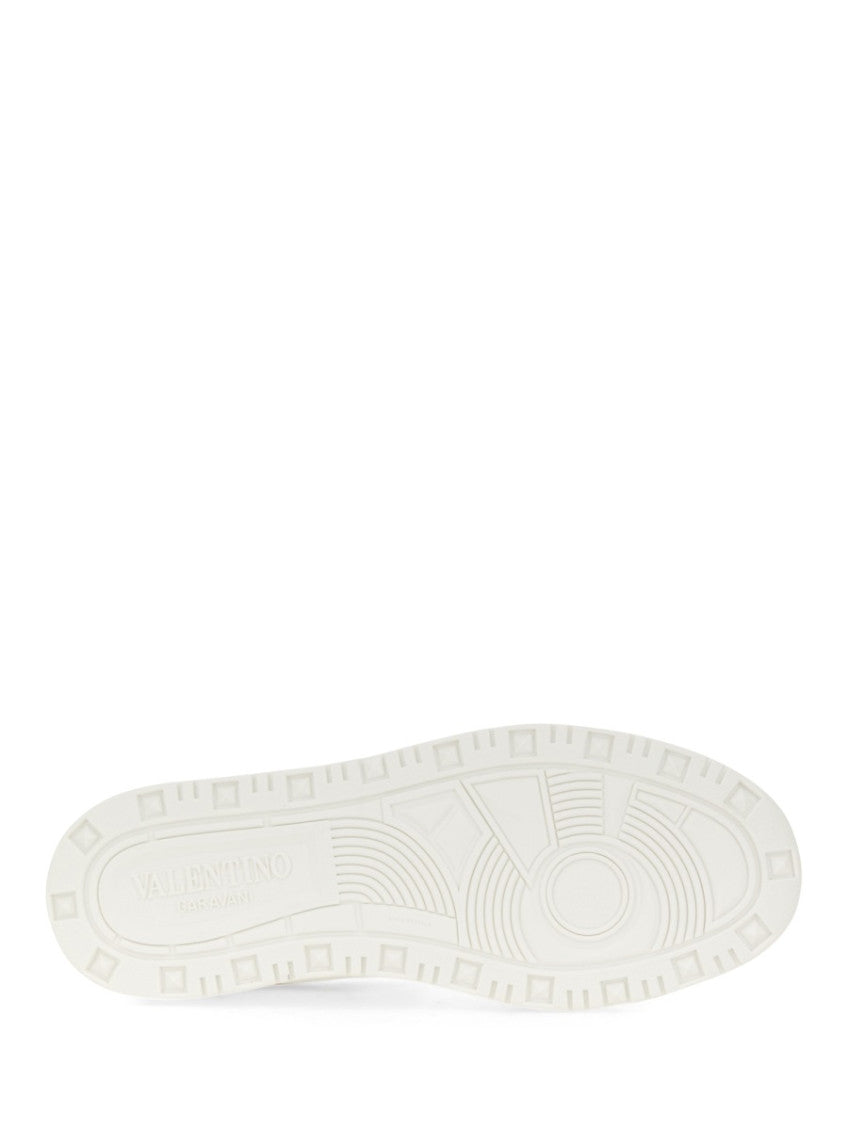 White Color Block Sneakers 3