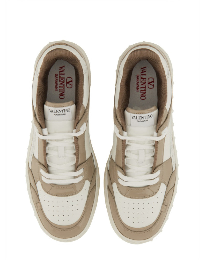 White Color Block Sneakers 4
