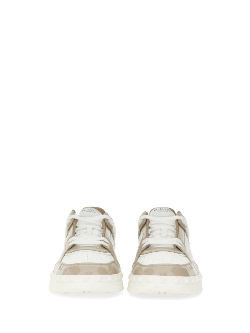 White Color Block Sneakers 6