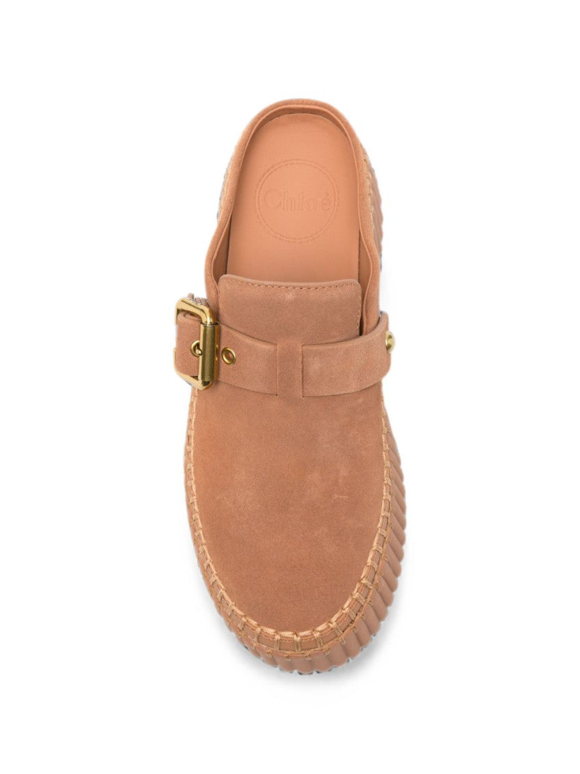 Brown Platform Wedge Sandals 4